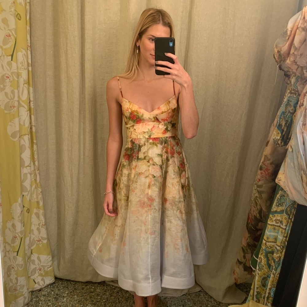 Zimmermann Luminosity Picnic Midi Dress